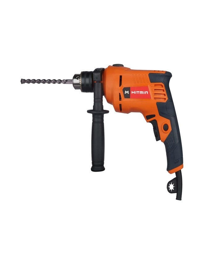 HITMIN Hmdv13As8 13Mm Corded Impact Drill 550 W Powerful Motor, 13Mm Drill Chuck And 0-3, 000 Rpm, 0-48, 000Bpm, 1.8 Kg, Orange - Image 3